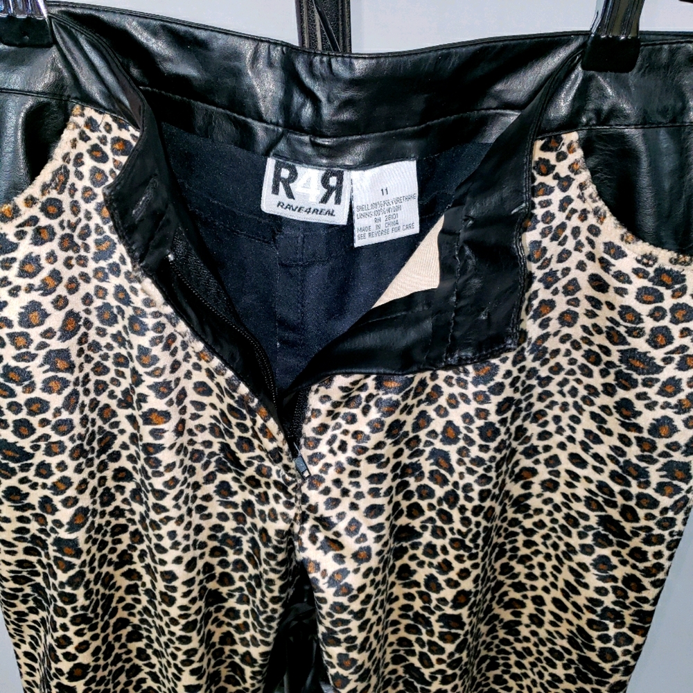 Rave 4 Real Faux Leather Faux fur Pants